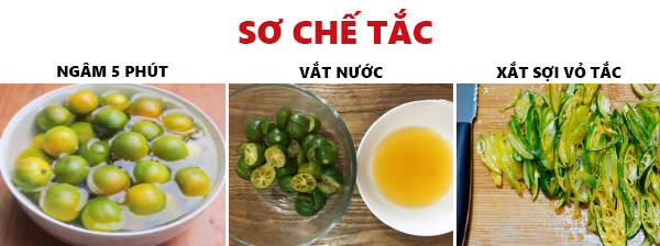 Cách làm mứt tắc sợi (mứt xí muội) không đắng, ngọt the, trị ho, giải cảm