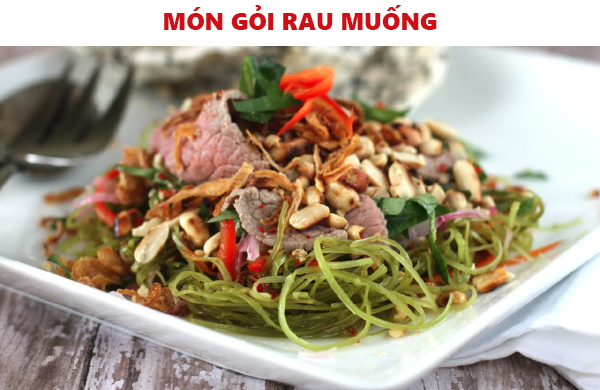 cách làm món gỏi rau muống