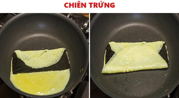 Cách làm món trứng cuộn rong biển