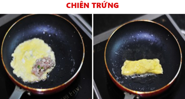 Cách làm món trứng cuộn thịt băm
