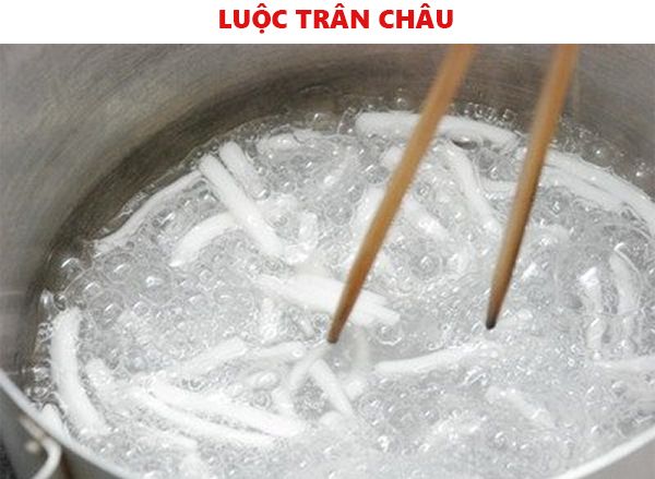 Luộc thạch trân châu sợi