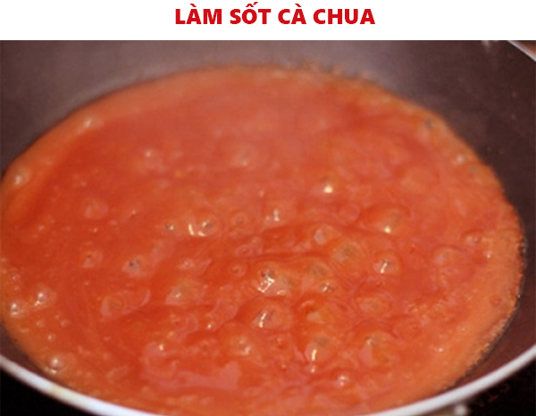 Cách làm sốt cà chua cho món xíu mại người Hoa