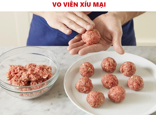 Vo viên xíu mại