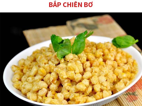 Cách làm bắp chiên bơ