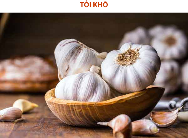 Trị hóc xương bằng tỏi khô