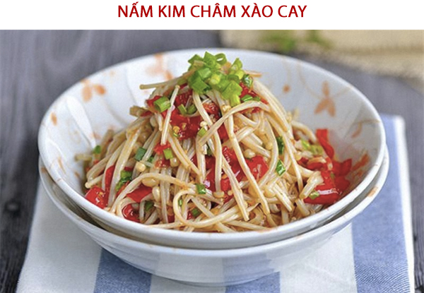 Cách làm nấm kim chi xào cay