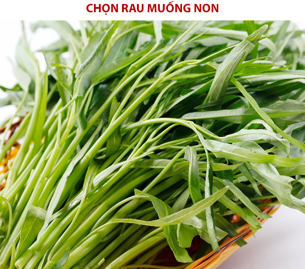 Cách chọn rau muống ngon