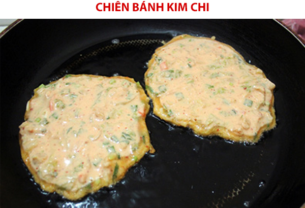 Cách làm kim chi lăn bột