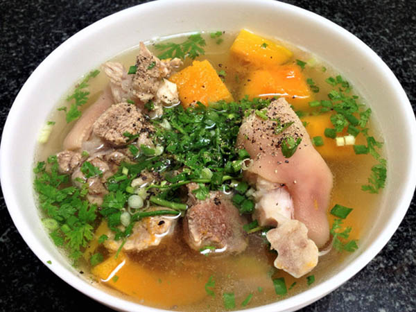 canh đu đủ