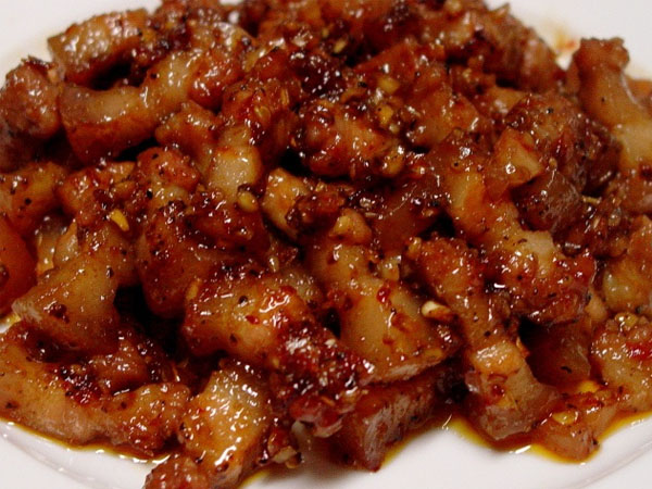 thịt xào mắm ruốc