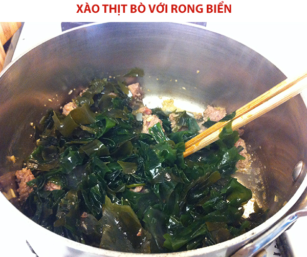 Cách nấu canh rong biển thịt bò