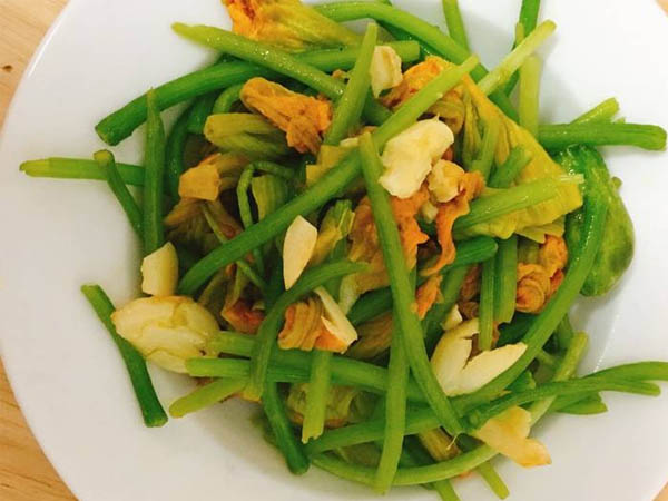 bông bí xào tỏi