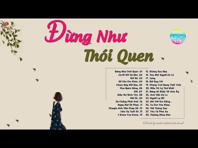 Nhạc Không Lời Những Ca Khúc Nhạc Trẻ Hay Nhất Hiện Nay